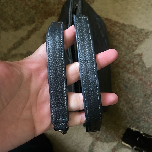 Authentic Chanel Purse CC Shopping Tote  silver hardware leather - Picture 9 of 16